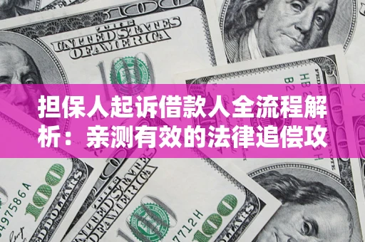 济南担保人起诉借款人全流程解析：亲测有效的法律追偿攻略