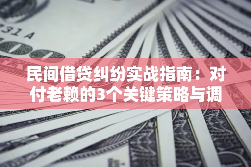 济南民间借贷纠纷实战指南：对付老赖的3个关键策略与调解盲区解析