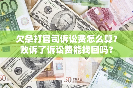 济南欠条打官司诉讼费怎么算？败诉了诉讼费能找回吗？