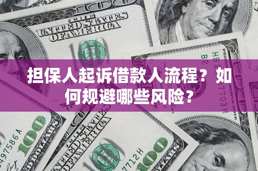 济南担保人起诉借款人流程？如何规避哪些风险？